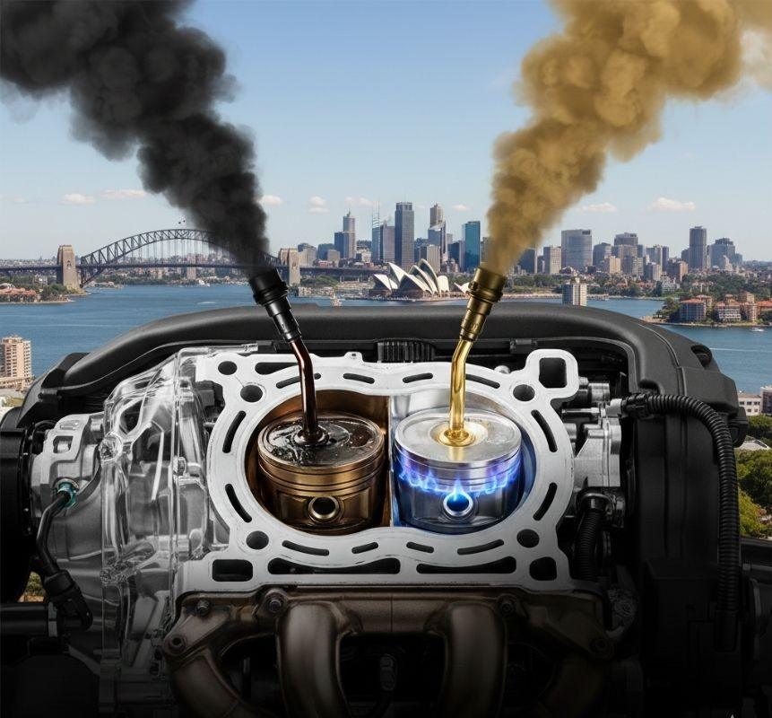 Depiction of fuel injector system damage